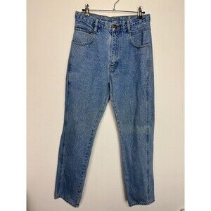 Jordache Womens 9/10 High Waisted Mom Jeans Cotton Acid Wash Tapered Leg Vintage